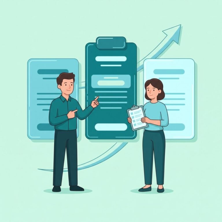 Ilustrație pachete de creștere — servicii de website reunite într-un singur abonament lunar