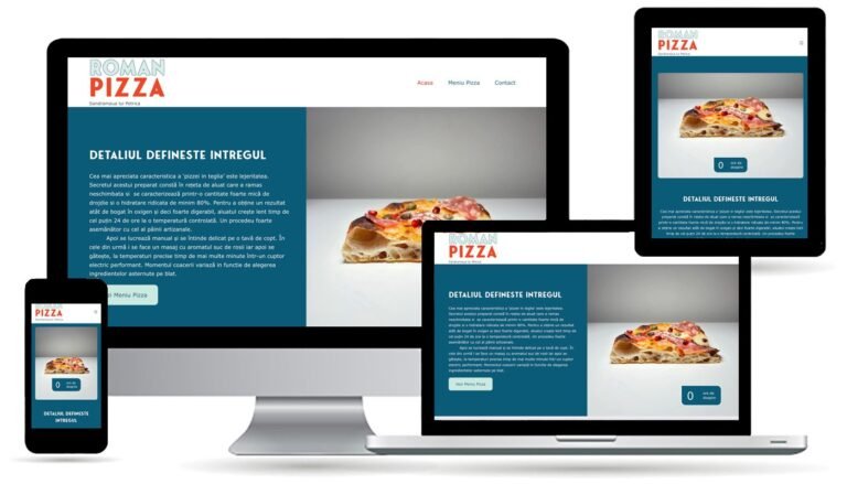 Site-ul Roman Pizza, pizzerie locală
