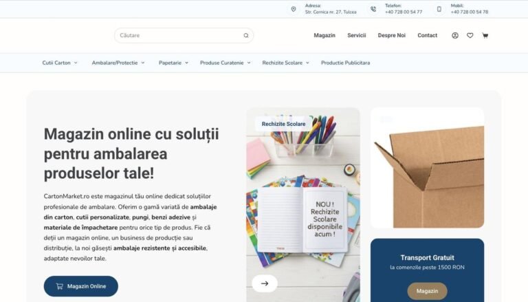 Captură din site-ul Carton Market