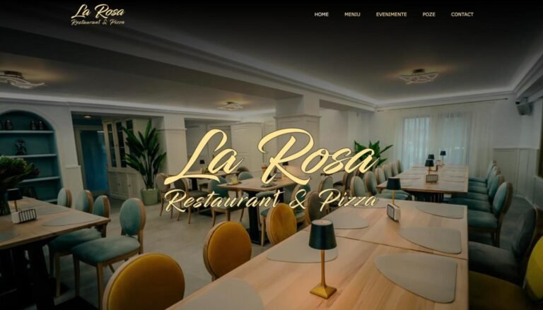 Captură din site-ul LaRosa Restaurant
